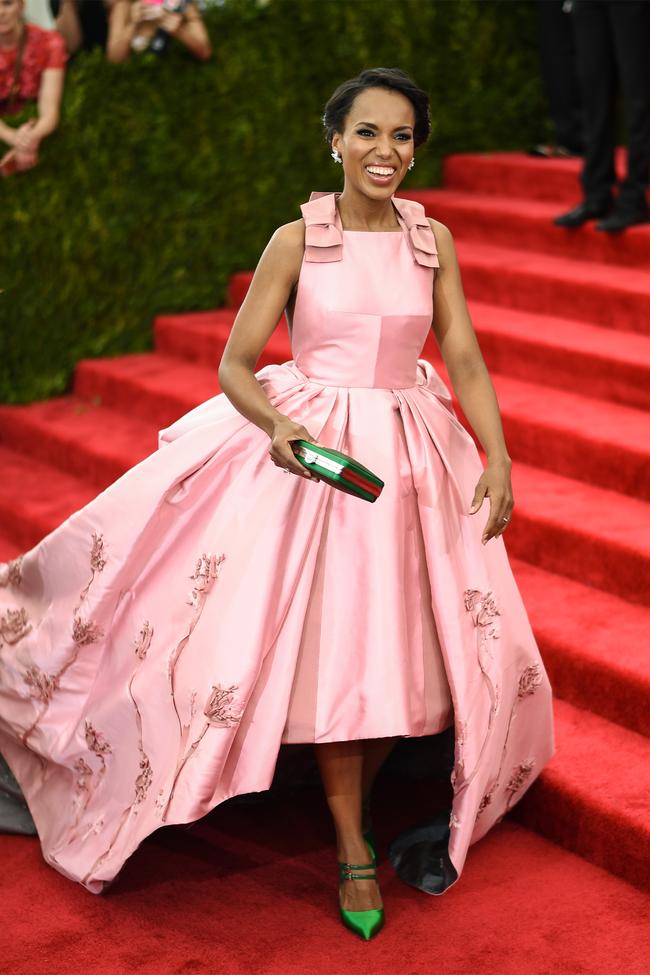 Kerry Washington wears Prada at the 2015 Met Gala.