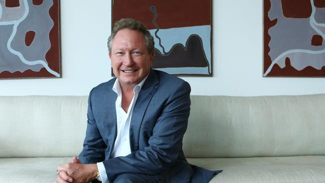 Andrew Forrest pictured at the apartment in 2016. Picture: Britta Campion.