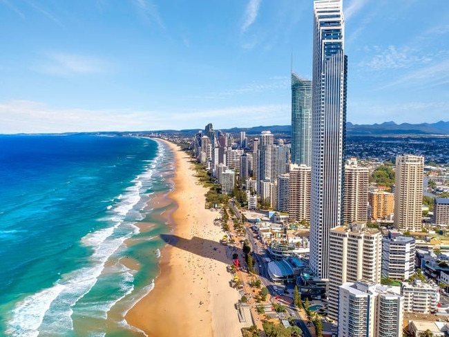 Surfers Paradise beachfront apartment buildings