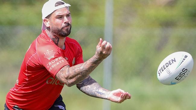 South Sydney captain Adam Reynolds at Alabaster Training Field on the Gold Coast Picture: Getty Images