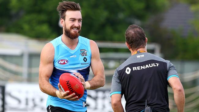 Port Adelaide recruit Charlie Dixon. Picture: Sarah Reed