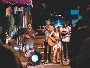 LIVE MUSIC: Megan and the Achilles band perform at the One Table opening night. Picture: Contributed