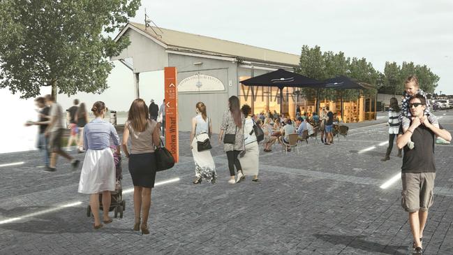 An artist's impressions of the revamped Goolwa Wharf. Picture: Supplied