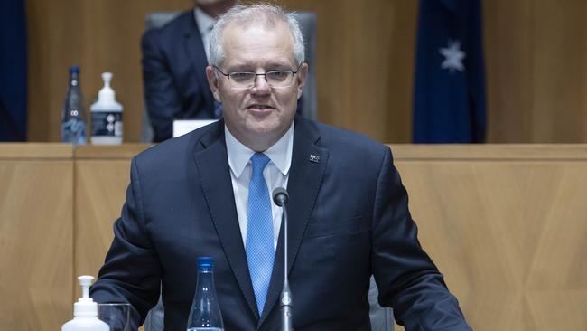 Prime Minister Scott Morrison in Parliament House Canberra. Picture: NCA NewsWire / Gary Ramage