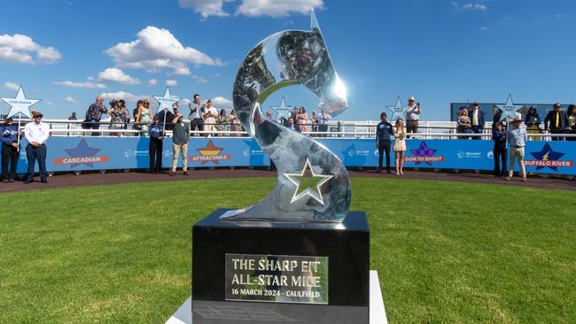 All Star Mile Raceday at Caulfield Racecourse on March 16, 2024 in Caulfield, Australia. (Photo by Jay Town/Racing Photos via Getty Images)