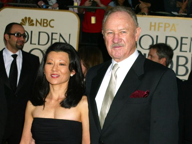 Gene Hackman & wife Betsy Arakawa during The 60th Annual Golden Globe Awards - Arrivals at The Beverly Hilton Hotel in Beverly Hills, California, United States. (Photo by Jeffrey Mayer/WireImage)