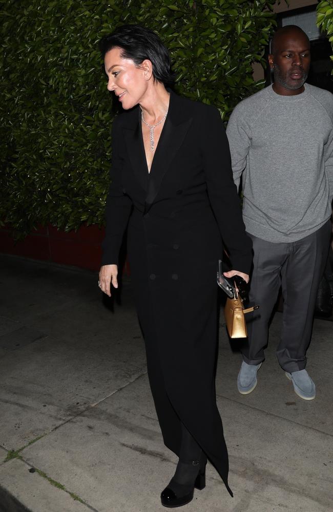 Her longtime partner Corey Gamble, 44, was seen with the Kardashian-Jenner matriarch. Picture: The Hollywood Curtain / BACKGRID
