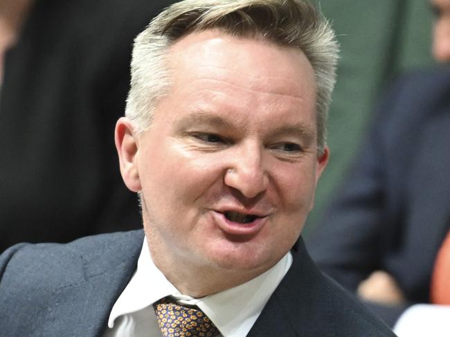 CANBERRA, AUSTRALIA  - NewsWire Photos - November 28, 2024: Minister for Climate Change and Energy of Australia, Chris Bowen during Question Time at Parliament House in Canberra. Picture: NewsWire / Martin Ollman