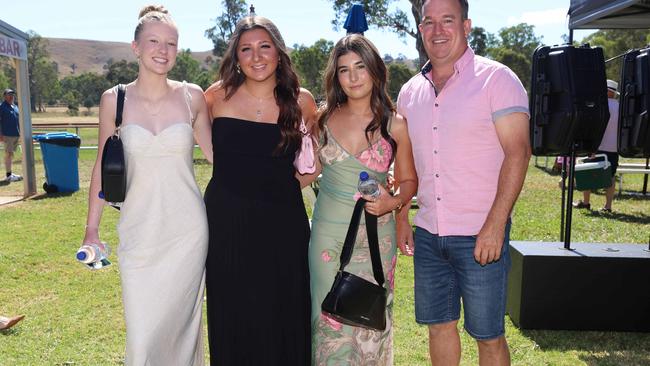 ALEXANDRA, AUSTRALIA - MARCH 16 2024 Jasmine Georges, Olivia Hill, Alana Wright and Andrew Hill attend the 2024 Alexandra Picnic Cup Picture: Brendan Beckett