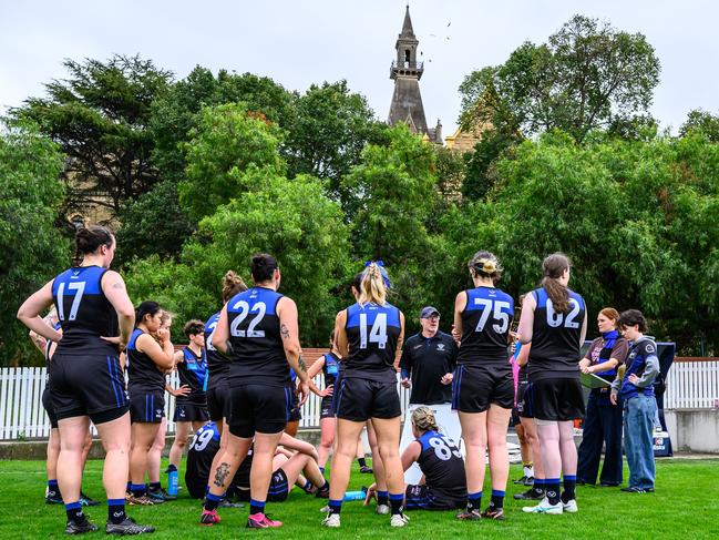 Melbourne University during the VAFA William Buck Premier Womens Round 3 match against Old Scotch. Picture: Dennis Timm/VAFA Media.