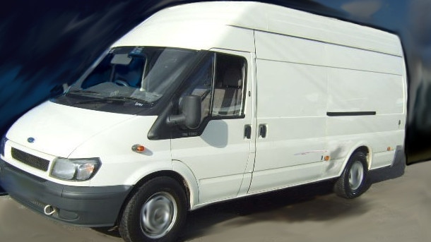 An image of a white van similar to descriptions from young witnesses, that police say does vary.