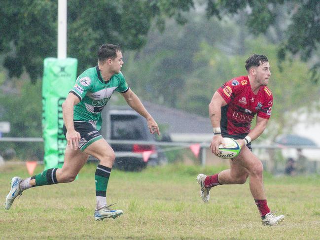 Griffith Uni Colleges Knights and Palm Beach Currumbin Alleygators at Heeb Street, Ashmore. Picture; Glenn Campbell