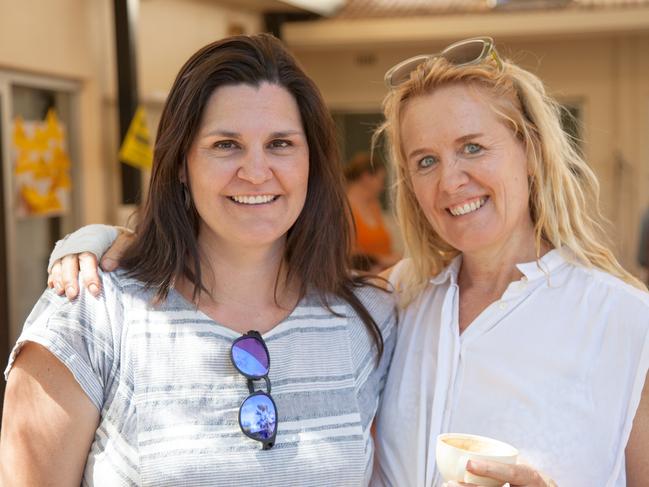 Alice Springs Town councillor Marli Banks (left), with Franca Barraclough, does not want community football barred from Traeger Park. Picture: Supplied.