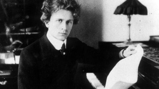 Composer and concert pianist Percy Grainger (1882-1961) in a 1910 photo. Picture: Eliott &amp; Fry.