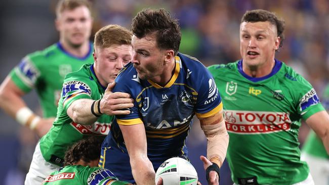 Clint Gutherson was outstanding for the Eels. Picture: Mark Kolbe/Getty Images