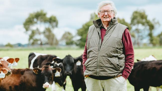 world away: Ian Morris is a former World Bank economist, pictured at his Cobden dairy farm. Picture: Chloe Smith