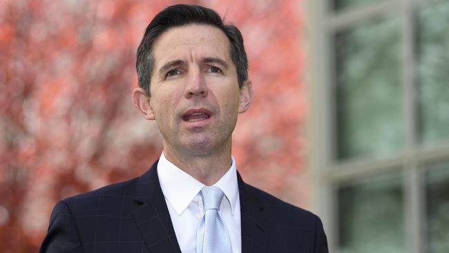 Australian Trade Minister Simon Birmingham. Picture: AAP