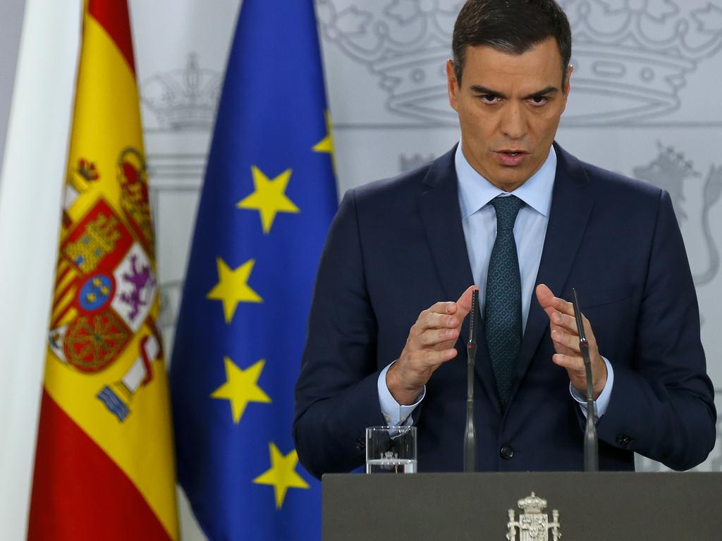 Spain's Prime Minister Pedro Sanchez. Picture: AP