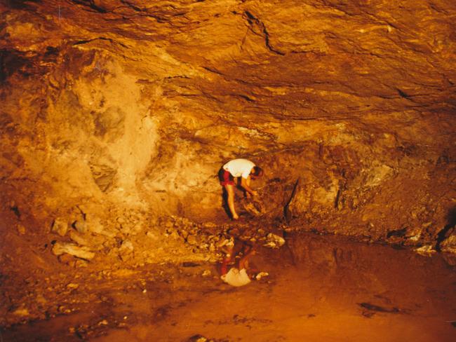 Digging inside the cave entrance to the Lemminkäinen Temple. See SWNS story SWBRtreasure. A team of treasure hunters are on the brink of unearthing the Lemminkäinen Hoard - a hidden stash of gold, jewels and ancient artefacts thought to be worth up to £15 BILLION. The hoard would represent the largest and most valuable trove ever discovered and is believed to contain over 50,000 gemstones including rubies, sapphires, emeralds and diamonds, and at least 1,000 artefacts dating back thousands of years. It is thought to include several 18-carat gold life-size statues in human form, supposedly all lying within the massive Sibbosberg cave system 20 miles east of Finlands capital, Helsinki. The hoard, said to be entombed in an underground temple in Sipoo, has remained illusive for three decades despite countless official explorations and the efforts of more than 100 professional prospectors from across the world.