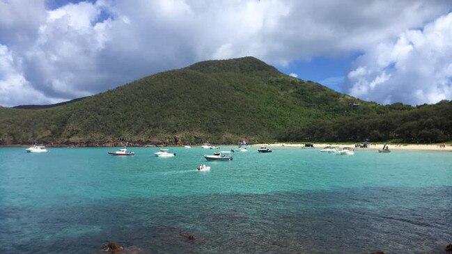 Boats on Keswick Island. Chinese developer Oasis Forest, formerly known as China Bloom, took on a 99-year lease over the island in 2019. Picture: Jack Spratt