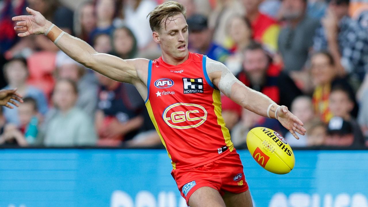 Darcy Macpherson has switched from attack to defence. Picture: Russell Freeman/AFL Photos via Getty Images