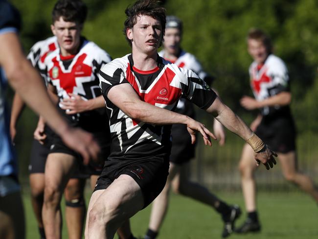 Mitchell Evans during the NRL Schoolboy Cup match between Illawarra SHS and Erindale College at the Collegians Sports &amp; Performance Centre in Figtree. Picture: Jonathan Ng