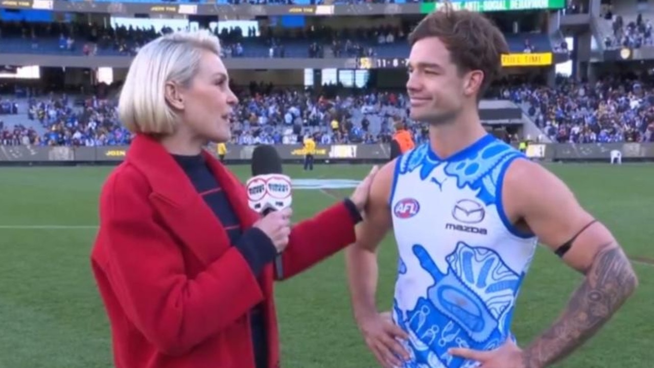 Star overcome with emotion in interview
