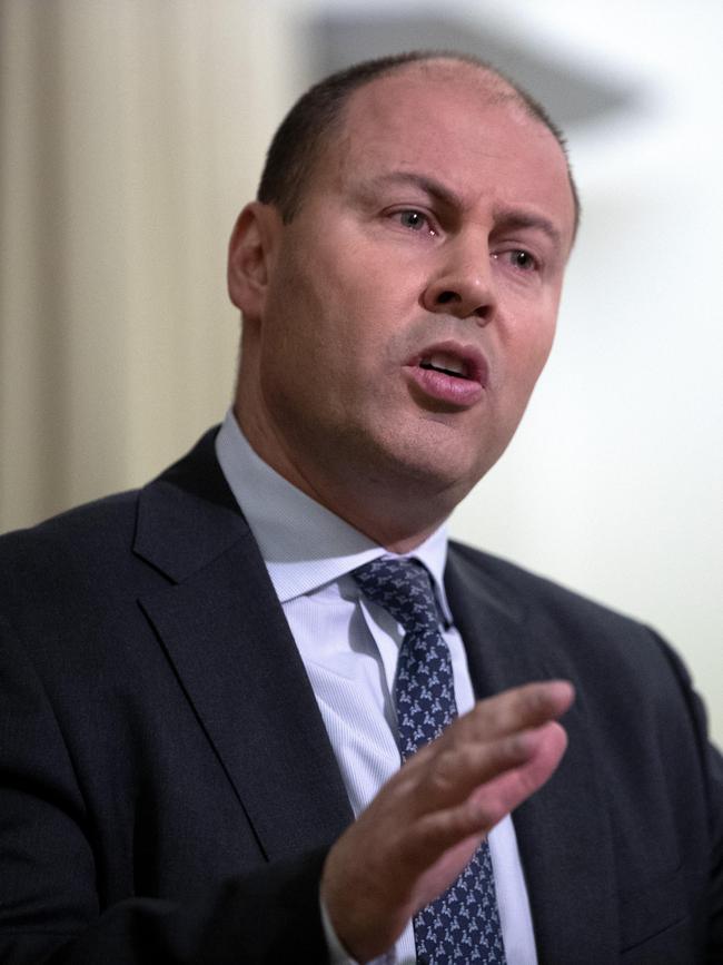 Treasurer Josh Frydenberg. Picture: NCA NewsWire / David Geraghty