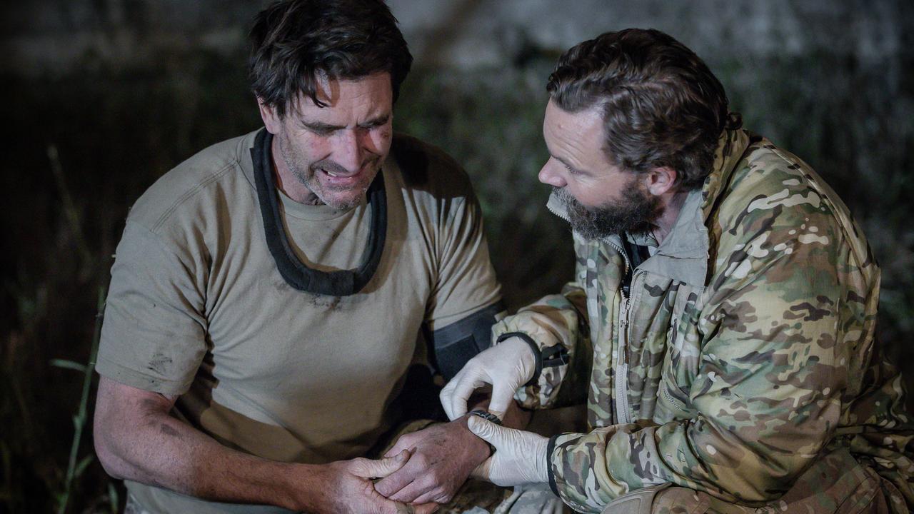 Pete Murray is injured on SAS Australia. Picture: Supplied