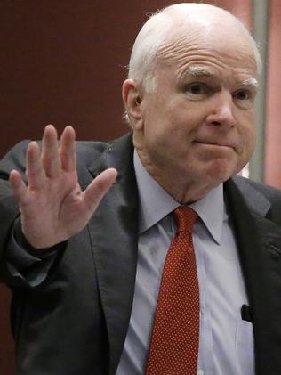 Senator John McCain has withdrawn his already lukewarm support for Donald Trump. Picture: AP