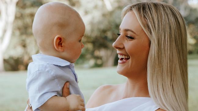 **HOLD FOR SATURDAY 16 NOVEMBER**Kendall Gilding with her son Moses in 2023. Photo: Sinead Gardner.