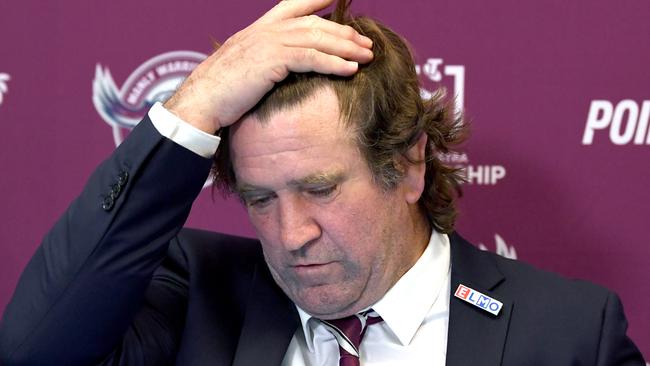 NRL 2022 RD22 Gold Coast Titans v Manly-Warringah Sea Eagles - Des Hasler Coach. Picture: NRL Photos