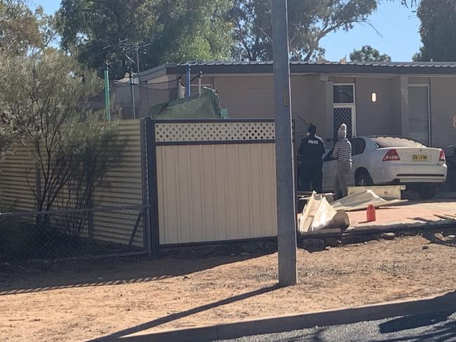 A suspected drunk driver crashed into an Alice Springs home on Thursday night. Picture: Satria Dyer-Darmawan