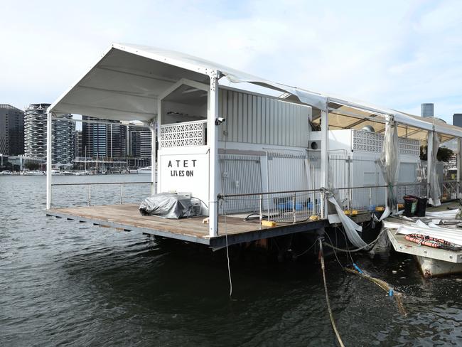 Controversial floating nightclub ATET, which was forced to close in June last year. He is locked in a legal battle with the City of Melbourne after they cancelled the nightclub's licence.                      Picture: David Caird