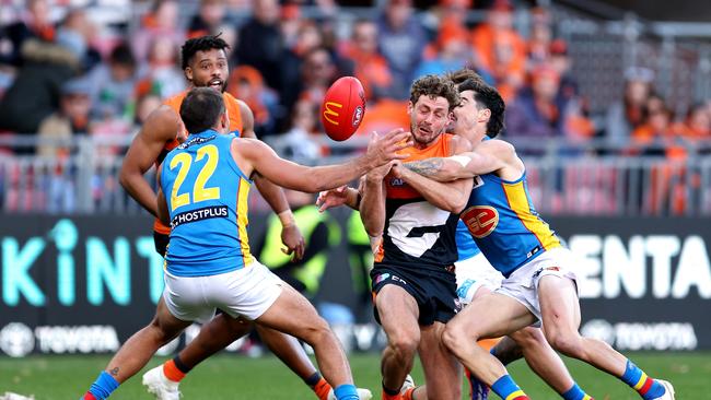 The Giants and Suns are the two most recent entrants to the competition. (Photo by Brendon Thorne/AFL Photos/via Getty Images)