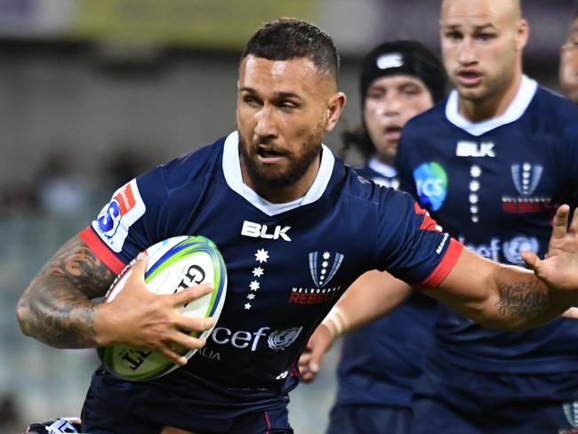 Quade Cooper has made a strong return to Super Rugby with the Melbourne Rebels. Picture: AAP 