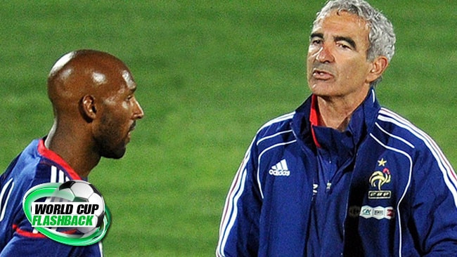 World Cup Greatest Moments: France's 2010 meltdown was inspired by a feud between Nicolas Anelka and coach Raymond Domenech.