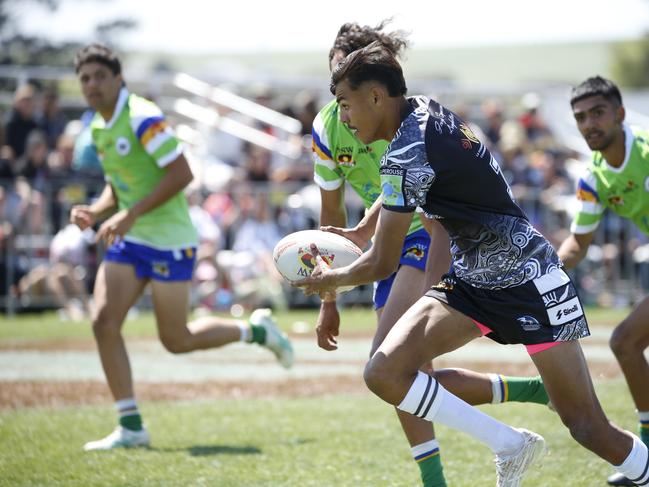 La Perouse Panthers vs Bundjalung Baygal Warriors, U17s Boys. Koori Knockout Grand Finals, Bathurst. Picture: Warren Gannon Photography