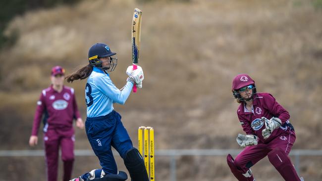 Molly Dare. NSW Country v Queensland, round three of the 2025 U16 Female National Cricket Championships in Ballarat. Picture: Cricket Australia