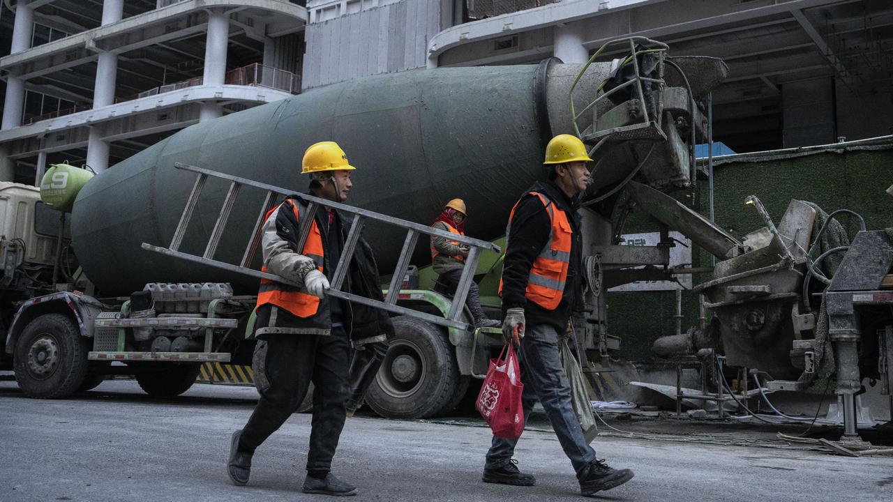 China’s economy is set to slow for the coming three years, according to mid-year forecasts. Picture: Getty Images