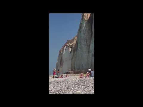 FRANCE:    Cliff Collapses in Petites Dallas Beach, Normandy   August 26