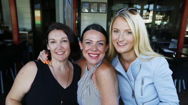 SOCIALS - The Metz, Sandy Bay hosted a Little Laneway Festival at the rear of the property. (L-R) Kristy Jackson of Austins Ferry, Helen Molloy of Lindisfarne, Bec Oates of Sandy Bay. Picture: MATT THOMPSON