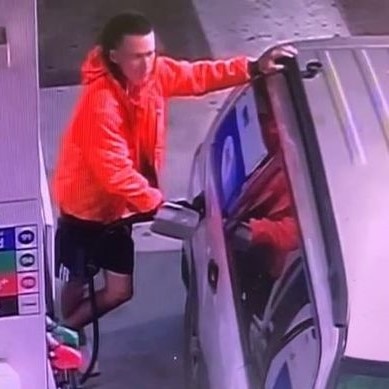 Police would like to speak to this man in relation to fuel that was allegedly stolen from a Nerang service station on June 29.