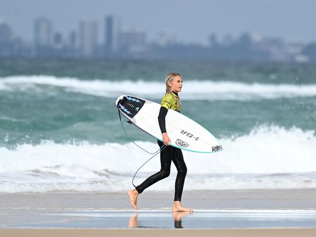 The finals of the boys individual events at the Australian Interschools Surfing Championships Friday May 24, 2024. Picture, John Gass