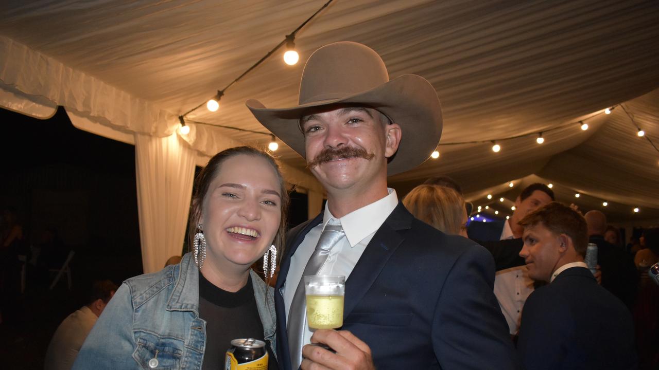 Morgan Rideout and Harry Clayton of Proserpine at the 2021 Proserpine Show Ball. Picture: Kirra Grimes.