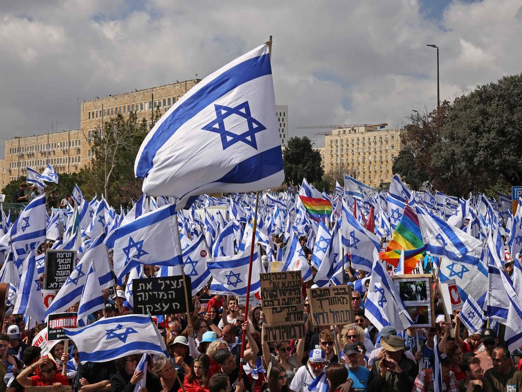 They suggested Mossad was behind anti-government protests. Picture: Hazem Bader/AFP