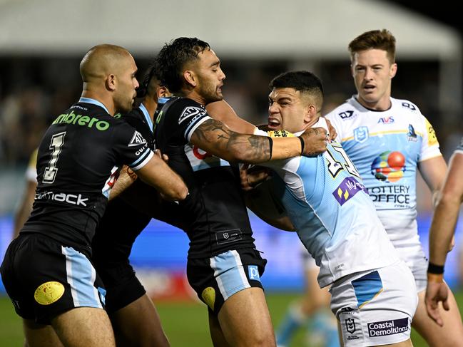 David Fifita's lacklustre showing against the Sharks cost him a Queensland jersey.