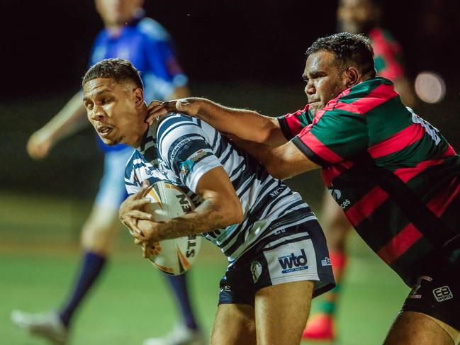 Nick Yarran impressed at hooker scoring a hat-trick against Litchfield Bears. Picture: Glenn Campbell