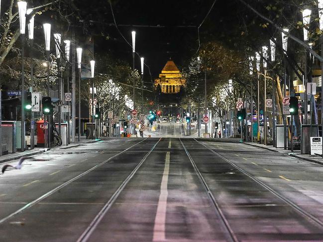 Swanston St. Picture: Ian Currie