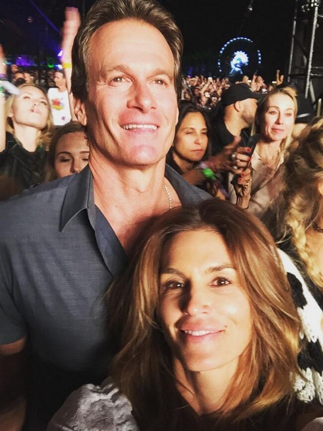 Coachella 2016 on social media... Rande Gerber and Cindy Crawford. Picture: Instagram